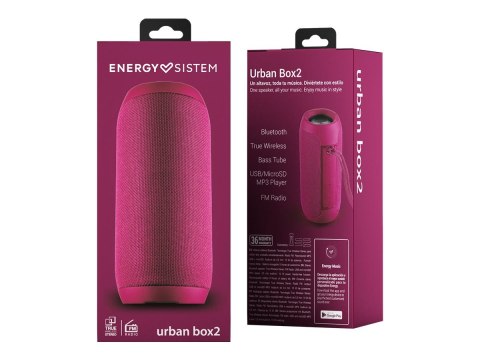 Energy Sistem | Głośnik | Urban Box 2 | 10 W | Bluetooth | Magneta | Połączenie bezprzewodowe