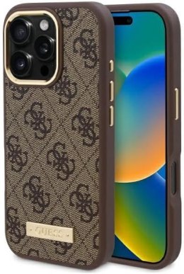 GUESS | GUHMP16LU4GPRW | Case | iPhone 16 Pro | Apple | Thermoplastic/Polyurethane | Brown