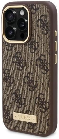 GUESS | GUHMP16LU4GPRW | Case | iPhone 16 Pro | Apple | Thermoplastic/Polyurethane | Brown