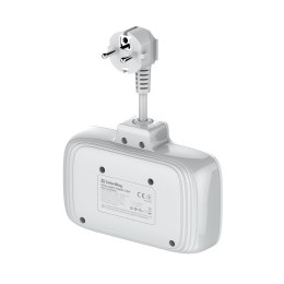 Gniazdo zasilania ColorWay CW-CHE24PDW z portem USB, biały, wydajne i funkcjonalne rozwiązanie do codziennego użytkowania w domu