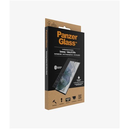PanzerGlass | Ochraniacz ekranu - szkło | Samsung Galaxy S22 Ultra | Szkło hartowane | Czarny | Przezroczysty