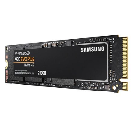 Samsung | 970 Evo Plus | 250 GB | SSD interface M.2 NVME | Read speed 3500 MB/s | Write speed 2300 MB/s