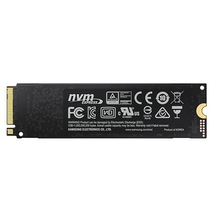 Samsung | 970 Evo Plus | 250 GB | SSD interface M.2 NVME | Read speed 3500 MB/s | Write speed 2300 MB/s