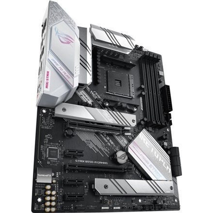 Asus | ROG STRIX B550-A GAMING | Processor family AMD | Processor socket AM4 | DDR4 DIMM | Memory slots 4 | Supported hard disk