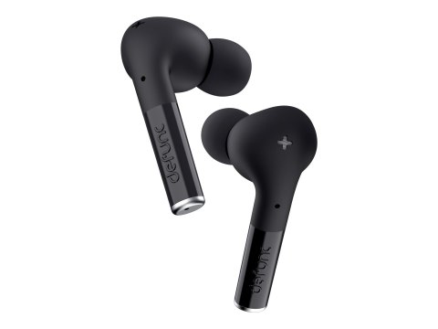 Defunc | Słuchawki douszne | Prawdziwa rozrywka | Wbudowany mikrofon | Bluetooth | Bezprzewodowy | Czarny