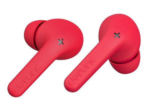 Defunc | Słuchawki douszne | True Audio | Wbudowany mikrofon | Bluetooth | Bezprzewodowy | Czerwony