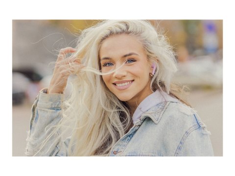 Defunc | Słuchawki douszne | True Talk | Wbudowany mikrofon | Bluetooth | Bezprzewodowy | Różowy