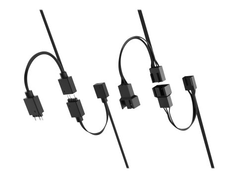 Fractal Design | Aspect 14 RGB PWM Black Frame | Zasilacz w zestawie | Wentylator obudowy