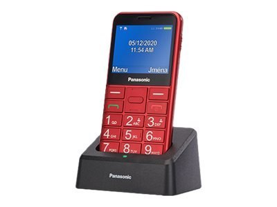 Panasonic | KX-TU155EXBN | Czerwony | 2.4 " | TFT-LCD | MB | microSD/microSDHC MB | Bluetooth | USB wersja micro USB | Wbudowana