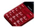 Panasonic | KX-TU155EXBN | Czerwony | 2.4 " | TFT-LCD | MB | microSD/microSDHC MB | Bluetooth | USB wersja micro USB | Wbudowana