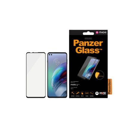 PanzerGlass | Ochraniacz ekranu - szkło | Motorola Moto G100 | Szkło hartowane | Czarny | Przezroczysty