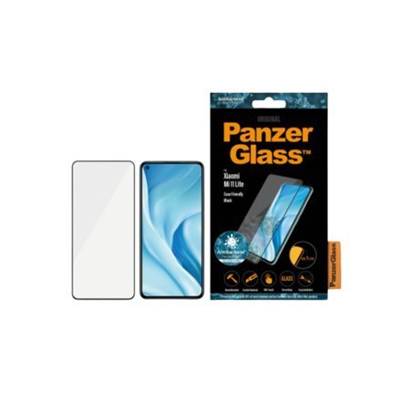PanzerGlass | Ochraniacz ekranu - szkło | Xiaomi MI 11 Lite | Szkło | Czarny | Przezroczysty