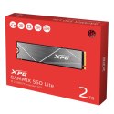 ADATA | XPG GAMMIX S50 Lite | 2000 GB | Format SSD M.2 2280 | Interfejs SSD PCIe Gen4x4 | Prędkość odczytu 3900 MB/s | Prędkość