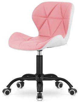 Krzesło obrotowe VASTO OFFICE PU PINK+WHITE SMOKE
