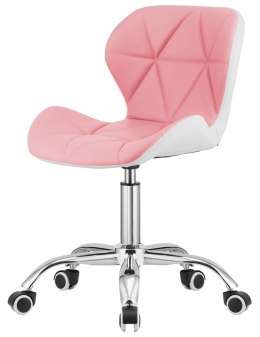 Krzesło obrotowe VASTO OFFICE PU PINK+WHITE