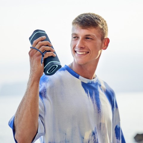 Głośnik Energy Sistem z diodami LED RGB - Nami ECO - 15 W - Wodoodporny - Bluetooth - Niebieski - Przenośny - Bezprzewodowy odbi