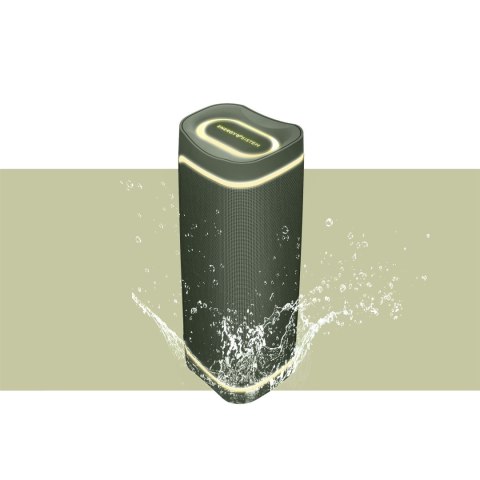 Głośnik Energy Sistem z diodami RGB | Yume ECO | 15 W | Wodoodporny | Bluetooth | Zielony | Przenośny | Bezprzewodowe połączenie