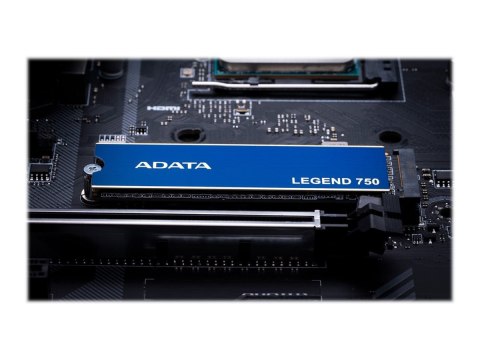 ADATA | LEGEND 750 | 500 GB | SSD form factor M.2 2280 | Solid-state drive interface PCIe Gen3x4 | Read speed 3500 MB/s | Write