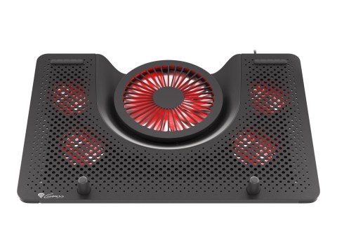 GENESIS Podkładka chłodząca pod laptopa, OXID 550 15.6-17.3 5 WENTYLATORÓW, PODŚWIETLENIE LED, 1 USB | Genesis | Podkładka chłod