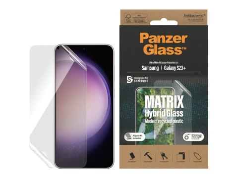 PanzerGlass | Matrix Screen Protector, Ultra-Wide Fit W. Alignerkit | Screen Protector | Samsung | Galaxy S23+ | Transparent