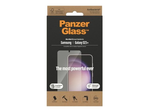 PanzerGlass Screen Protector Samsung Galaxy S23+, Ultra-Wide fit W. Easyaligner | PanzerGlass