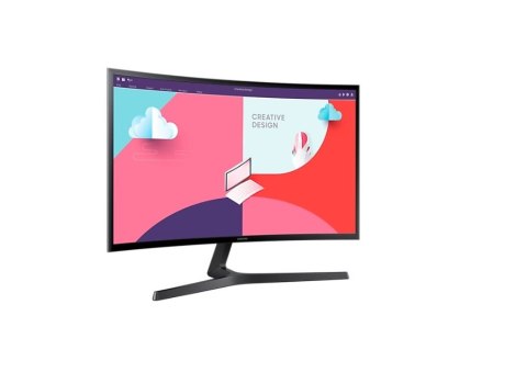 Samsung | Monitor zakrzywiony | LS24C366EAUXEN | 24 " | VA | 16:9 | 75 Hz | 4 ms | 1920 x 1080 pikseli | 250 cd/m² | Porty HDMI