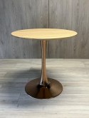 Stół okrągły VICTORY LIGHT WOOD 70 cm COPPER