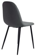Krzesło tapicerowane GIULIA FABRIC DARK GREY