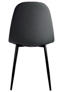 Krzesło tapicerowane GIULIA FABRIC DARK GREY