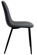 Krzesło tapicerowane GIULIA FABRIC DARK GREY