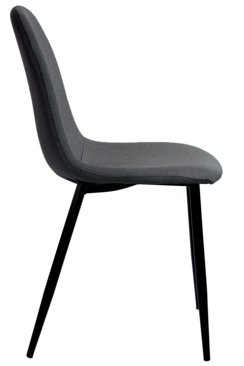 Krzesło tapicerowane GIULIA FABRIC DARK GREY