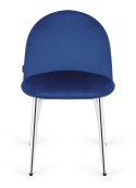 Krzesło tapicerowane GLORIA BLUE VELVET SILVER
