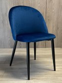 Krzesło tapicerowane GLORIA BLUE VELVET