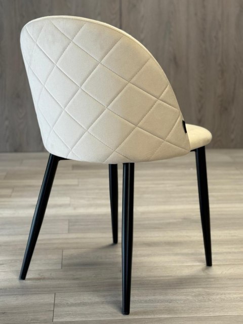 Krzesło tapicerowane GLORIA CREAM VELVET