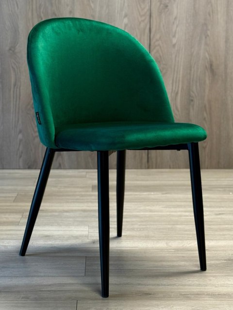 Krzesło tapicerowane GLORIA GREEN VELVET