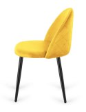 Krzesło tapicerowane GLORIA MUSTARD VELVET