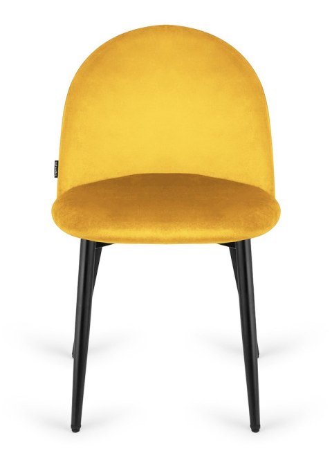 Krzesło tapicerowane GLORIA MUSTARD VELVET