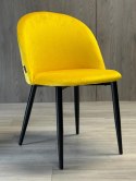 Krzesło tapicerowane GLORIA MUSTARD VELVET