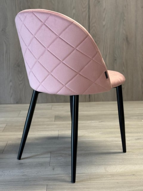 Krzesło tapicerowane GLORIA PINK VELVET
