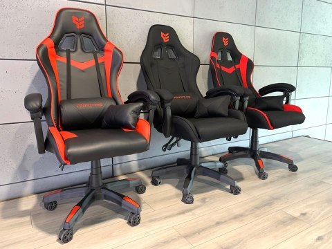 ..Fotel obrotowy gamingowy HERO RED PU
