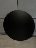 Blat okrągły BLACK 70 cm CZARNY