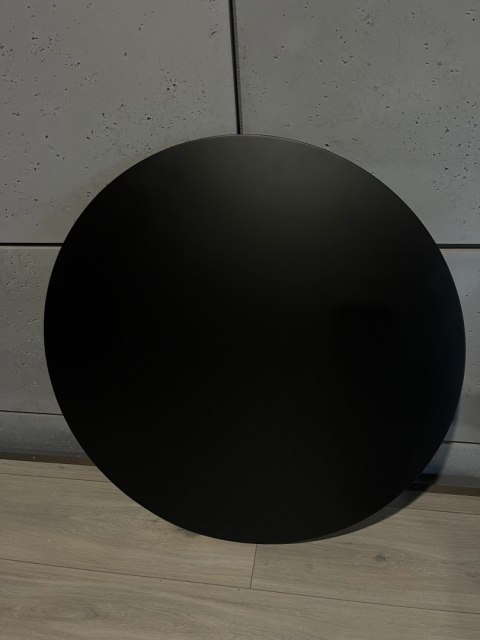 Blat okrągły BLACK 70 cm CZARNY