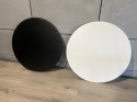 Blat okrągły BLACK 70 cm CZARNY