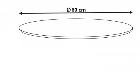 Blat okrągły WOOD 60 cm