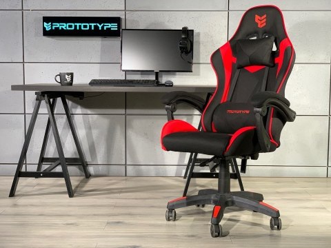 Fotel gamingowy HERO RED FABRIC II GATUNEK