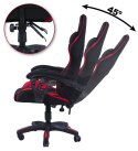Fotel gamingowy HERO RED FABRIC II GATUNEK