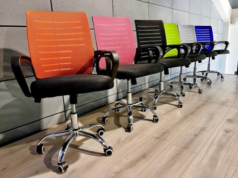 Fotel obrotowy do biurka ARNO ORANGE MESH