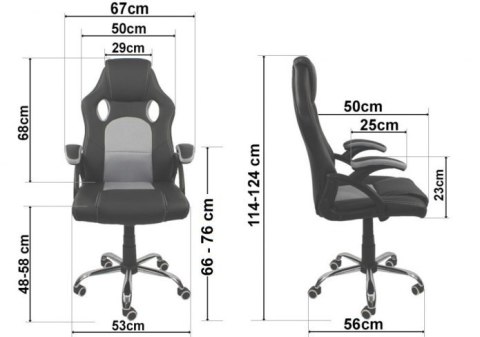 Fotel obrotowy do biurka CARRERA L ARMY FABRIC