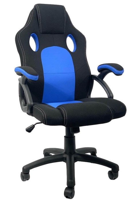 Fotel obrotowy do biurka CARRERA L BLUE FABRIC