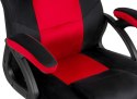 .Fotel obrotowy do biurka CARRERA M ALCANTARA BLACK + RED